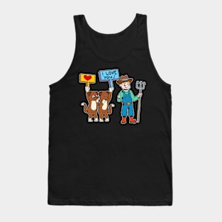 Dogs love the farmer Tank Top